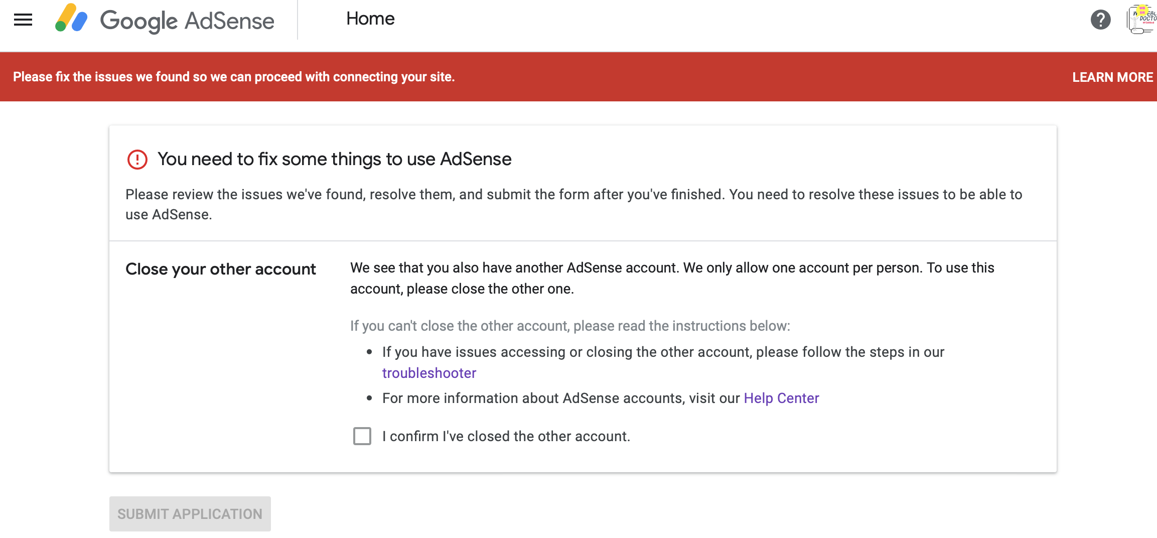 How to fix duplicate Google AdSense account. How to close and delete an AdSense account permanently.