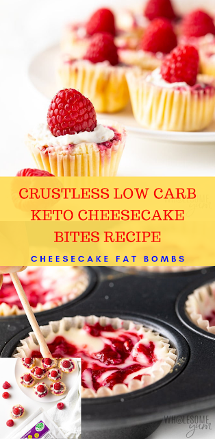 CRUSTLESS LOW CARB KETO CHEESECAKE BITES RECIPE (CHEESECAKE FAT BOMBS)