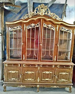 LEMARI HIAS WIWIK JATI FURNITURE 4 PINTU NON TYPE 