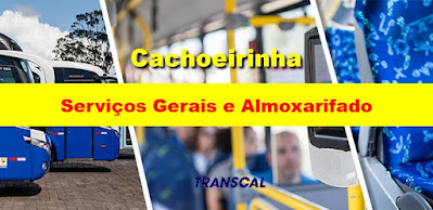 Transcal seleciona Auxiliar de Serviços Gerais e de Almoxarifado em Cachoeirinha