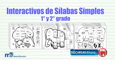 Interactivos de silabas simples