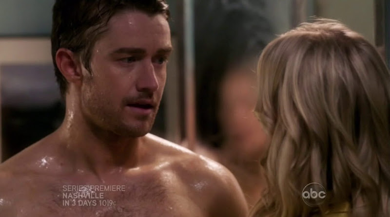 Robert Buckley Shirtless in 666 Park Avenue s1e02