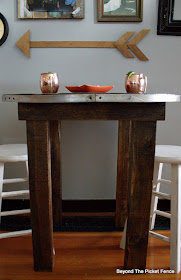 make a cozy cafe table from an old cable spool