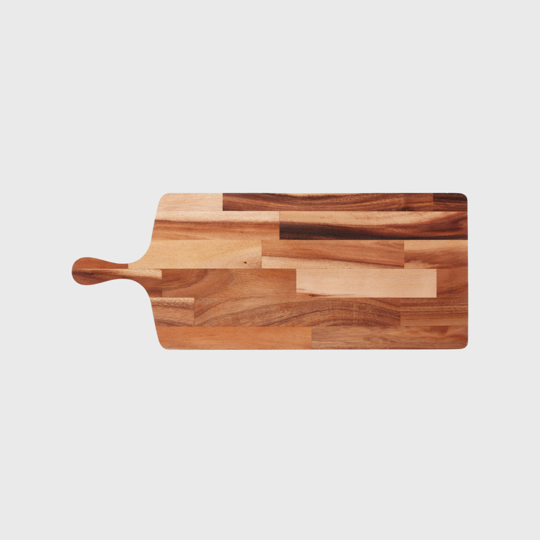 extra large acacia wood paddle cutting board