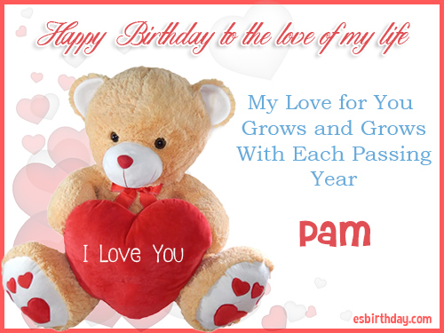 happy birthday pam gif