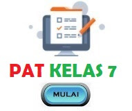 Menu Login PAT Kelas 7