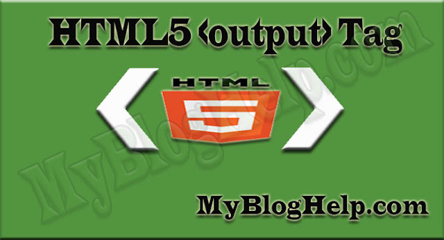 html5 output tag