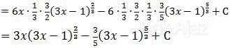 Tahap akhir penyelesaian integral parsial