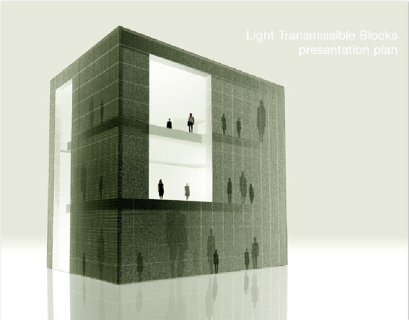 Light Transmissible Block