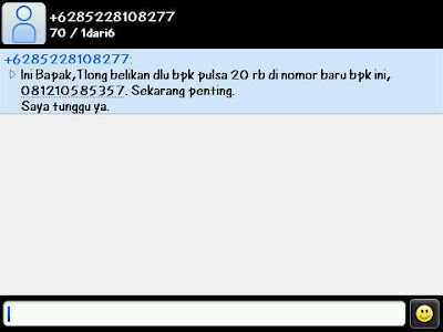 SMS PENIPUAN +6285228108277