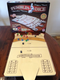 Tumblin Dice board game in play