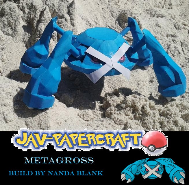 Pokemon Metagross Paper Model