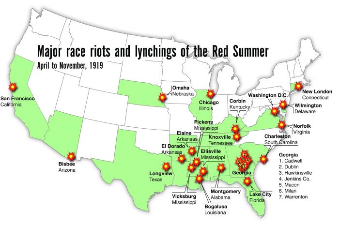  an odd blueprint of white mob violence swept across the the States Red Summer of 1919