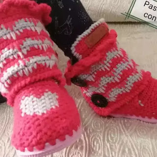 Bellas Botas de Bebé a Crochet