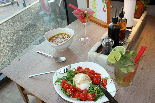 menu d'été, vapiano, les petites bulles de ma vie