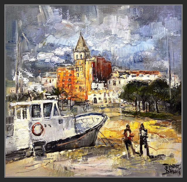 PALAMOS-PORT-ART-PINTURA-PAISATGES-MARINA-GIRONA-CATALUNYA-ARTISTA-PINTOR-ERNEST DESCALS