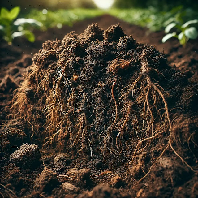 Healthy organic soil