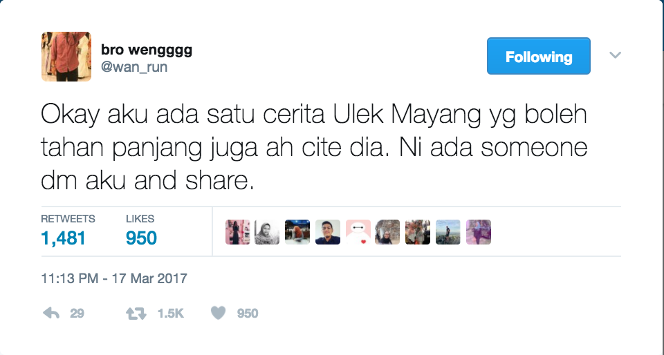 "Senja Tu Rupanya Budak Tu Pasang Lagu Ulek Mayang 