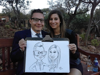  live event caricature Johannesburg South Africa