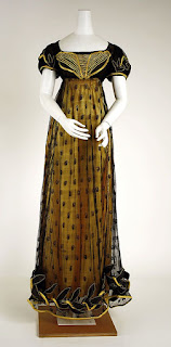 Regency evening gown, 1810