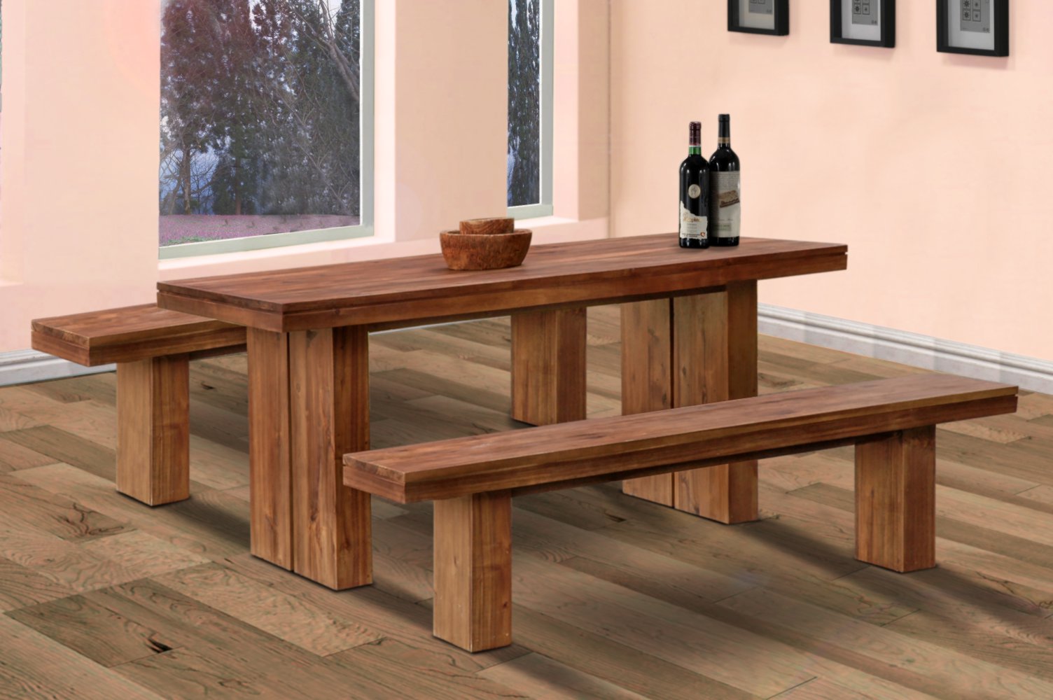 Danielle Dining Table And Bench JAVA Valentti