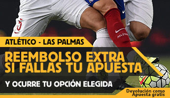 betfair reembolso 25 euros Liga bbva Atletico de Madrid vs Las Palmas 22 agosto