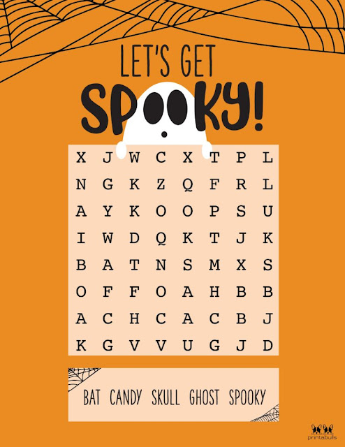 Easy Halloween Word Search 3