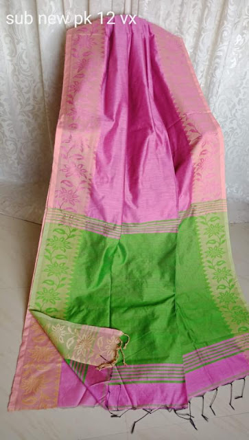 Handloom Jamdani Silk Cotton Saree