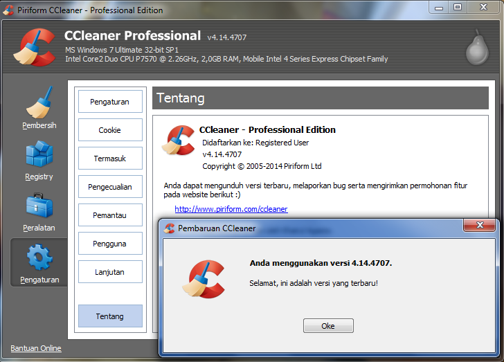 CCleaner Update Professional Plus