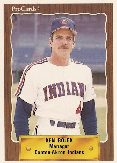 Ken Bolek 1990 Canton-Akron Indians card