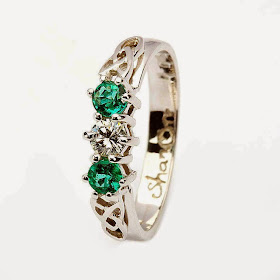 celtic wedding rings wih diamonds