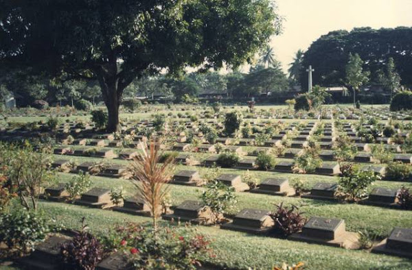 Kanchanaburi war cemetery.