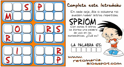 Sudoku, Letrasdoku, Sudoku 2x3, Sudoku con letras