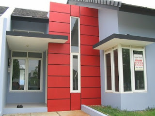 merah rumah minimalis modern