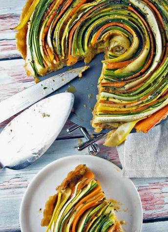 SPIRAL VEGETABLE TART