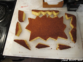 cool cake pattern, cut out, store bought cake, shape