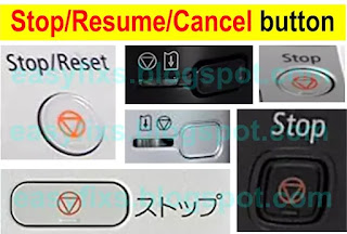 Stop/Reset/Resume/Cancel button