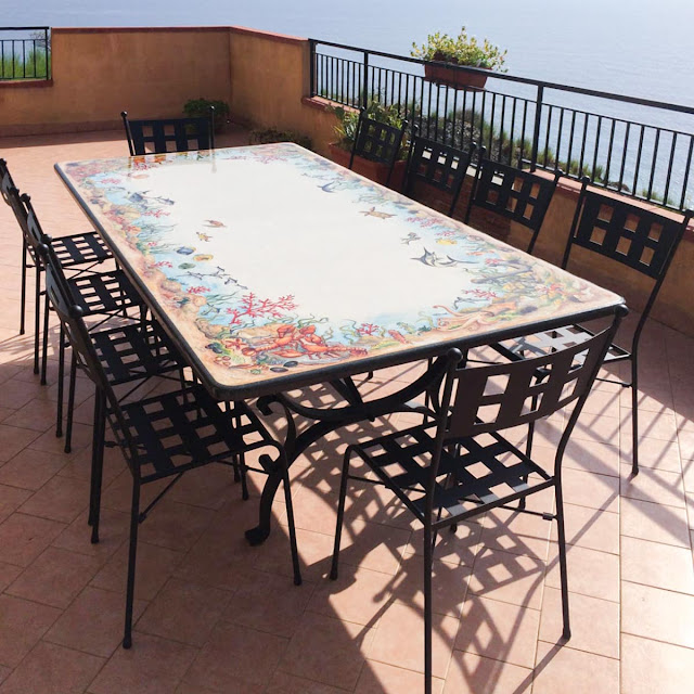 Tavoli in Pietra artigianali personalizzati Grandi tavoli in Pietra artigianali personalizzati