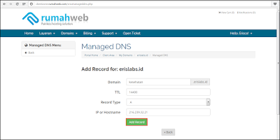 Cara Menambahkan Sub Domain Di Rumahweb