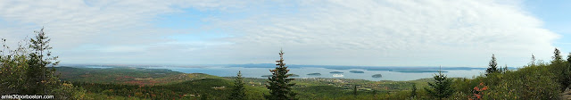 Panorámica desde Mount Cadillac en el Parque Nacional Acadia, Maine