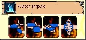 water 
impale