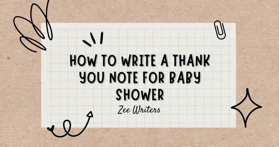 How To Write A Thank You Note For Baby Shower