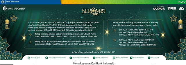 Situs PINTAR BI Sudah Bisa Diakses, Ini Panduan Cara Tukar Uang Baru 2025