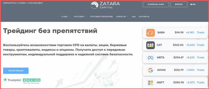 [Мошенники] zataracs.com – Отзывы, развод, обман! Брокер Zatara Capital Securities мошенник