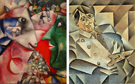 Art Talk - Foredrag om kunst. Marc Chagall: Moi et le village, 1911 - Juan Gris: Portræt af Picasso, 1912