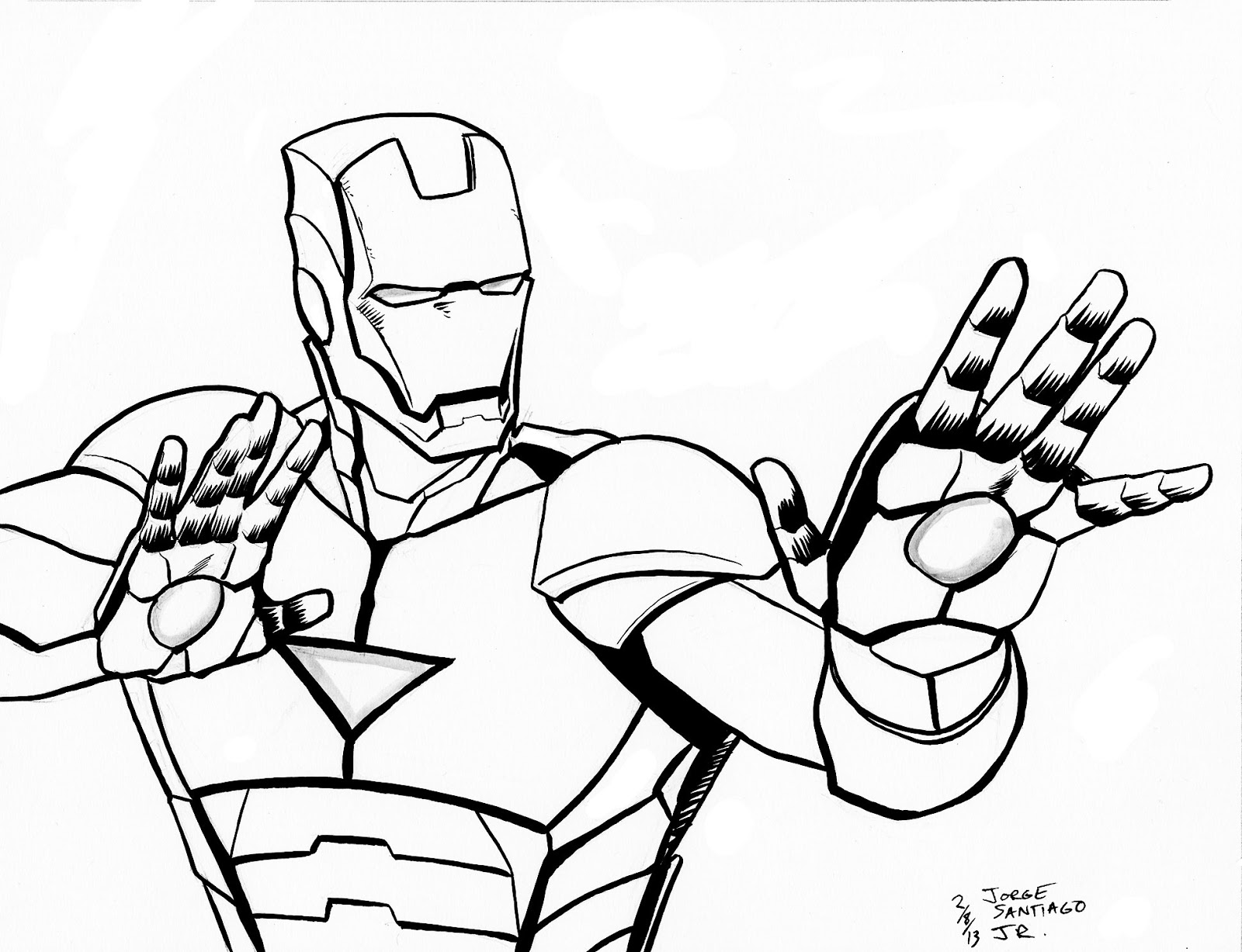 Iron Man timed sketch challenge