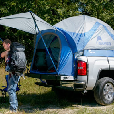 Camping, Truck Tent, Sleeping In Truck Bed, Camping In GMC Sierra, 2018 GMC Sierra 1500 Denali, GMC Sierra Truck, Liberty Buick GMC