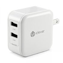 iClever IC-TC02 4.8A 24W Dual USB Travel Wall Charger