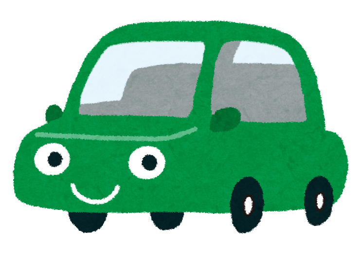 いろいろな色の車のキャラクターのイラスト かわいいフリー素材集 いらすとや