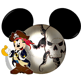 Imágenes de Mickey y sus amigos piratas.